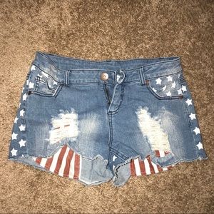 American flag cutoffs